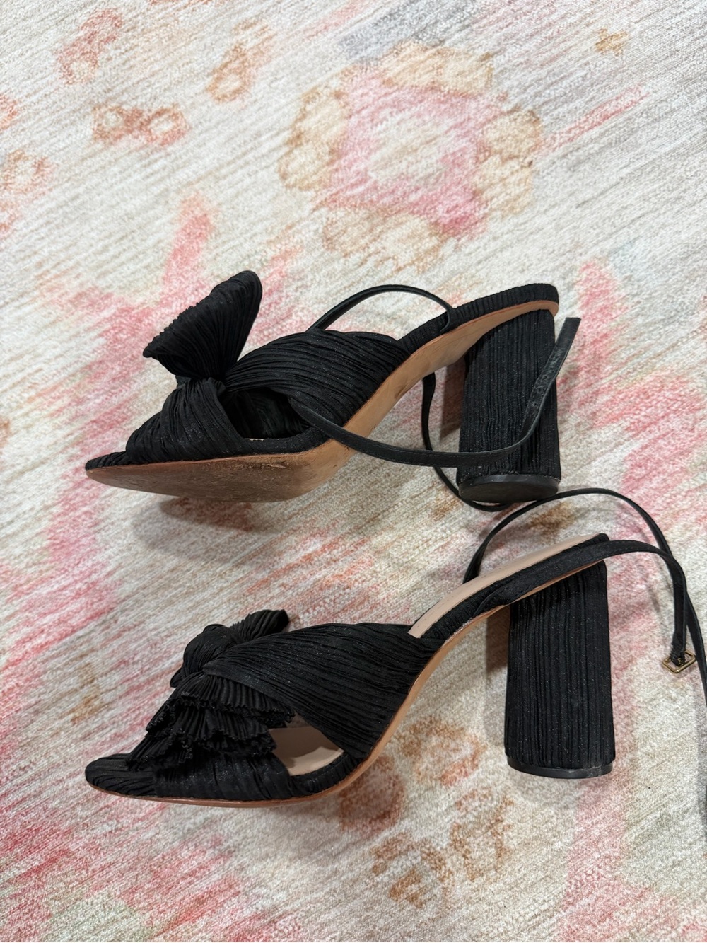 Loeffler Randall Black Knotted Bow Sling Heels - Picture 13 of 13